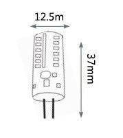 2.5W G4 LED Bi-Pin 12V ( (20W Halogen Replacement) GLOBES