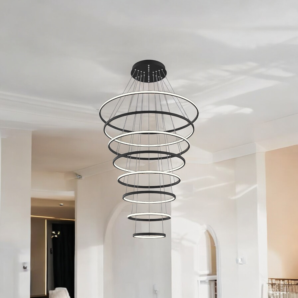 Halo Pendant Light 8 Rings Pendant