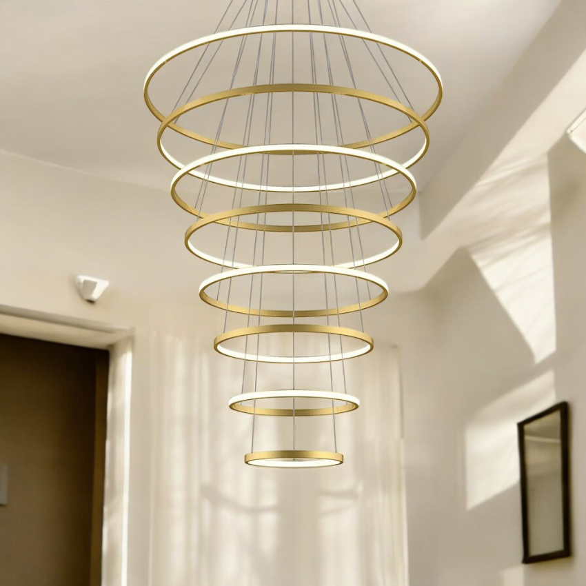 Halo Pendant Light 8 Rings Pendant