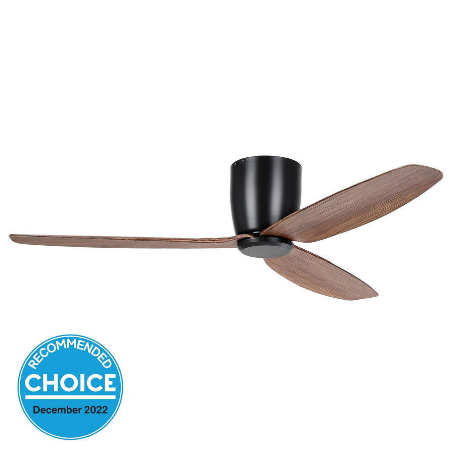 EGLO SEACLIFF 52 DC hugger ceiling fan LIGHT WALNUT Ceiling Fan