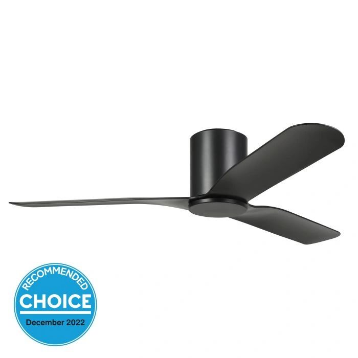 EGLO ILUKA 52 DC hugger ceiling fan MATTE BLACK Celling Fan
