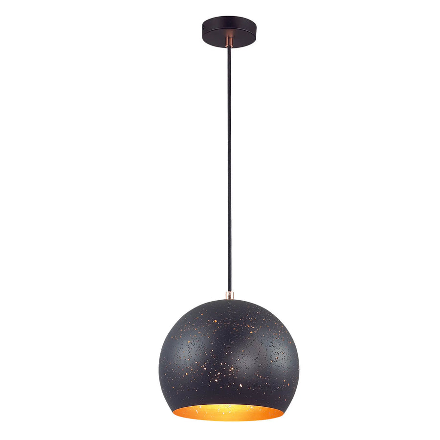 Evertop Black Pendant Light Small Dome Pendant
