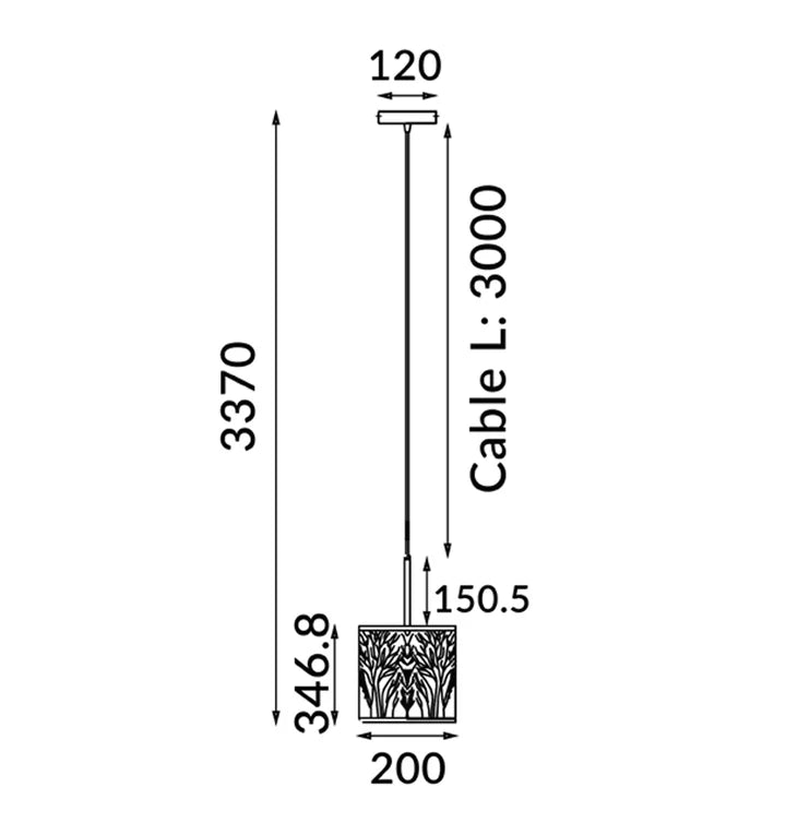 AUTUMN: Small/Large Drum Aged Bronze with Amber Lining Pendant Light Pendant