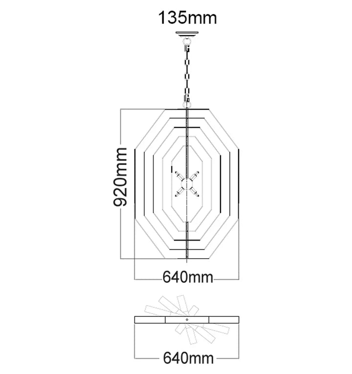ORBITA: Bohemian Oil Rubbed Bronze Pendant Light Pendant