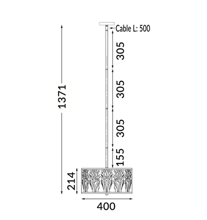 AUTUMN: Small/Large Drum Aged Bronze with Amber Lining Pendant Light Pendant