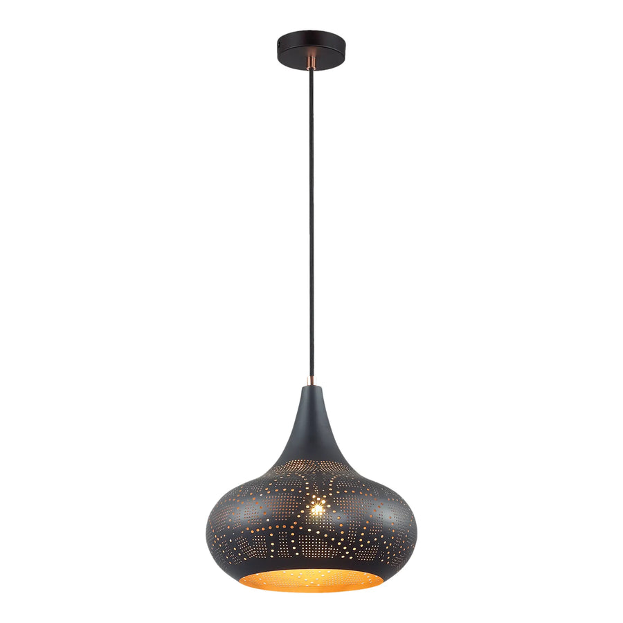 Evertop Black Dotted Wine Glass Pendant Light Pendant