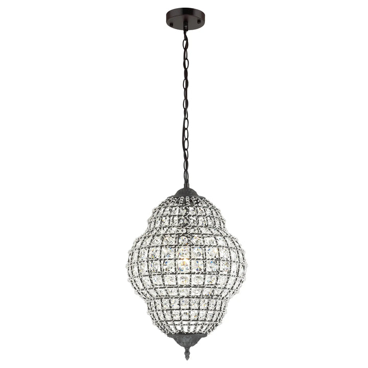 Evertop Crystal Ovoid Pendant Small E27 Pendant