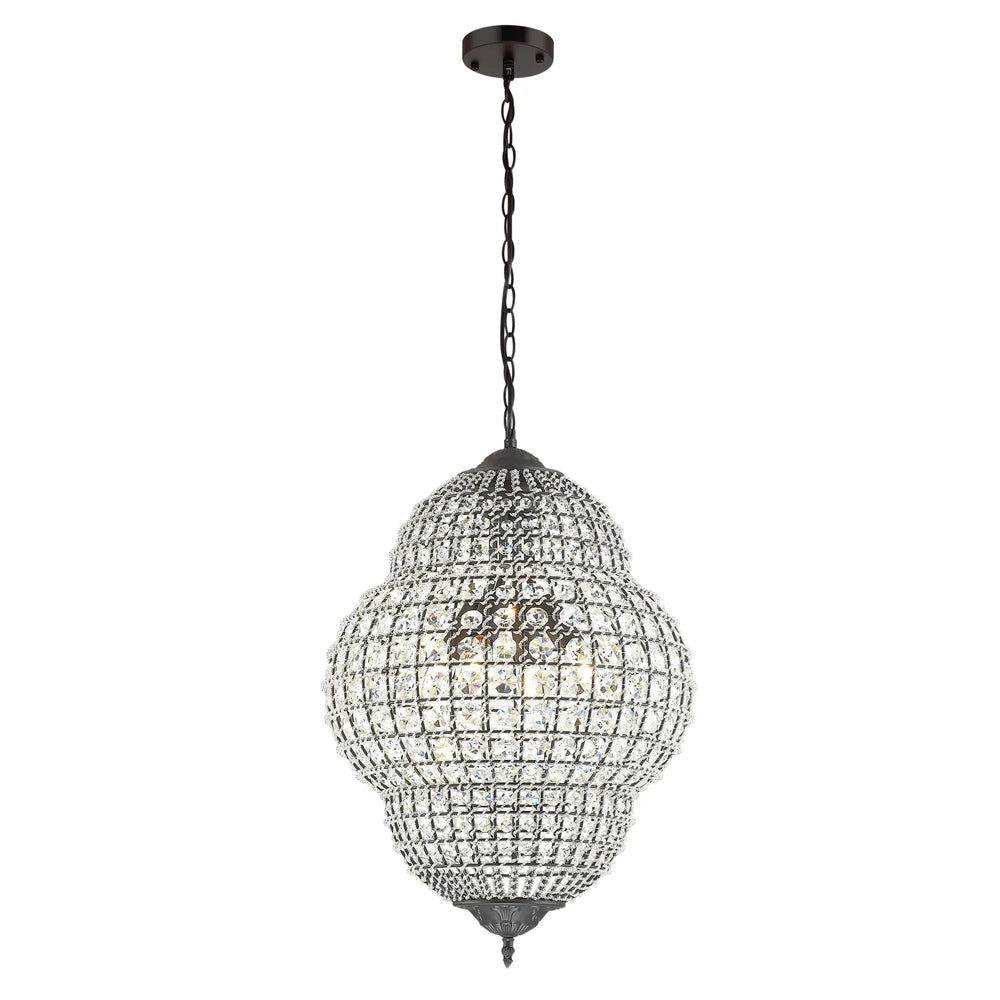 Evertop Crystal Ovoid Pendant Large E14 Pendant