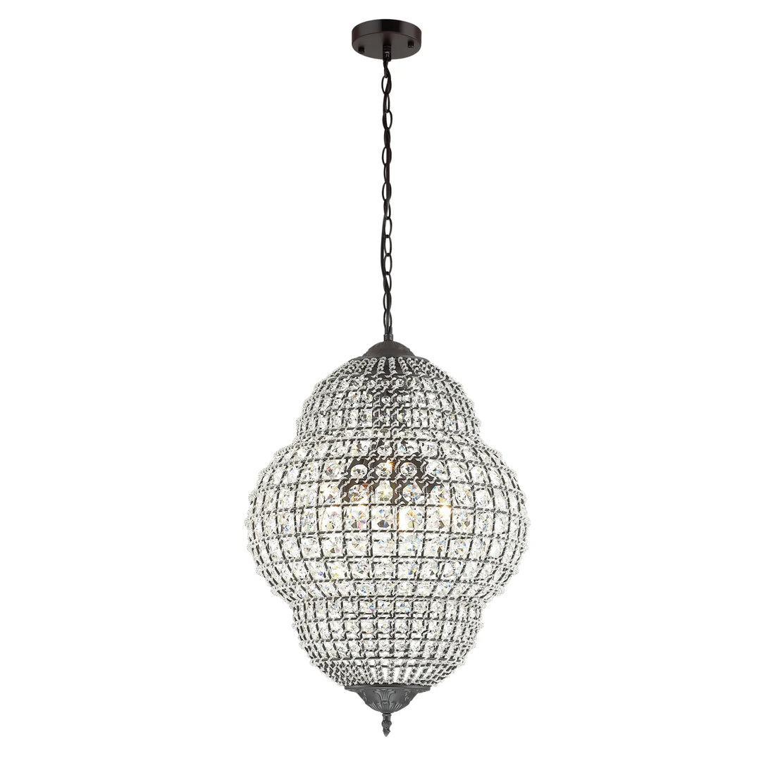 Evertop Crystal Ovoid Pendant Large E14 Pendant