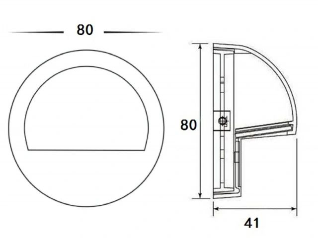 Aluminium Step Light PDL1100 step light