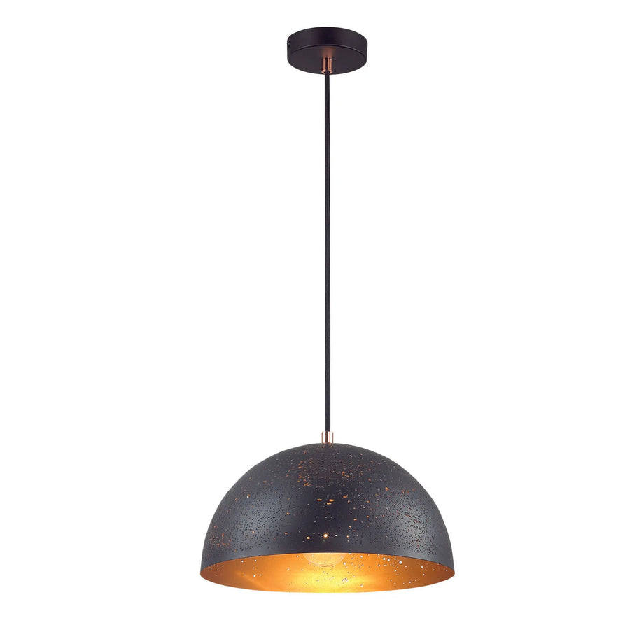 Evertop Black Pendant Light Large Dome Pendant
