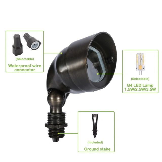 Brass Area Floods PFL2900WB Path lights