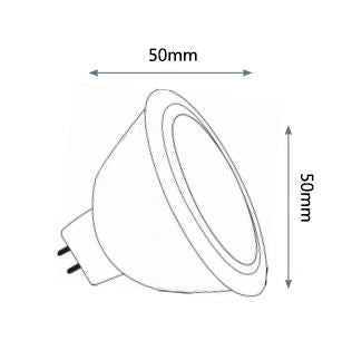 6.5W LED MR16 12V Light Globe Aluminium GLOBES
