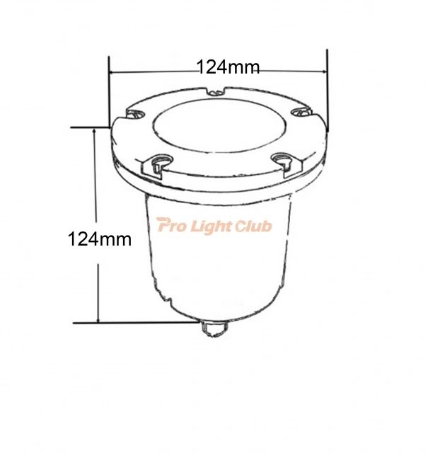 ALUMINUM In-Ground Light PGL1300BK INGROUND LIGHT