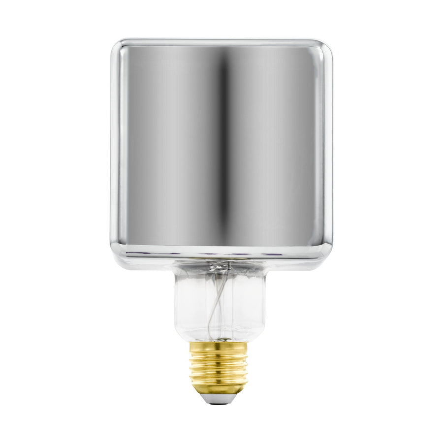 4W E27 LED Cube globe amber Black Vapourised GLOBES