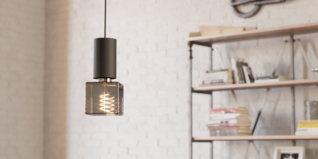 4W E27 LED Cube globe amber GLOBES