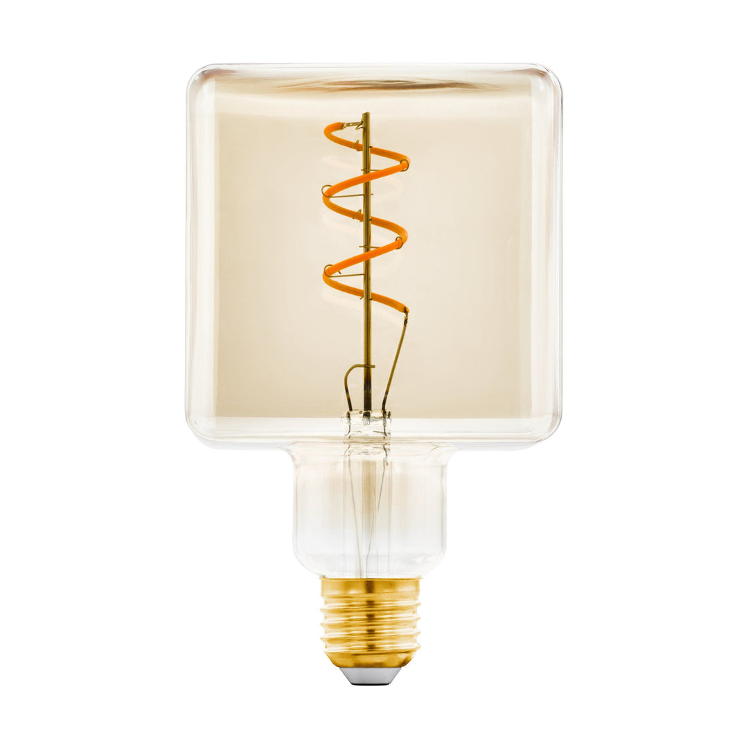4W E27 LED Cube globe amber Golden Amber GLOBES