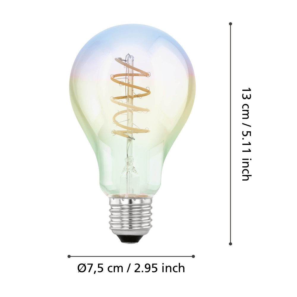 4W E27 LED A75 globe rainbow GLOBES
