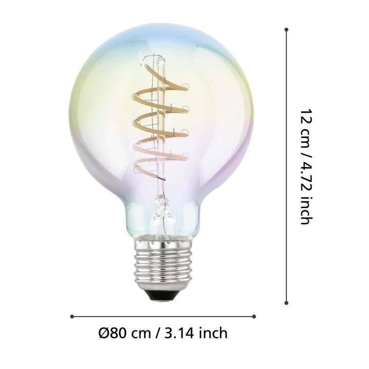 4W E27 LED G80 globe rainbow GLOBES
