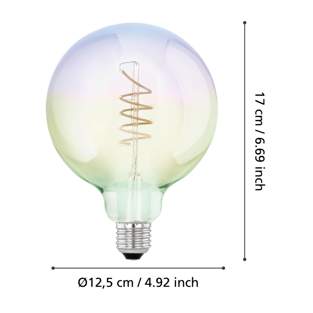 4W E27 LED G125 globe rainbow GLOBES