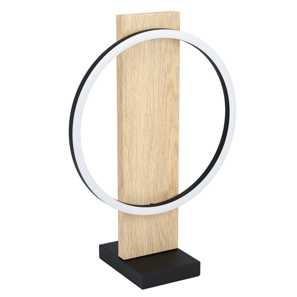 BOYAL table lamp Black with natural wood TABLE LAMP