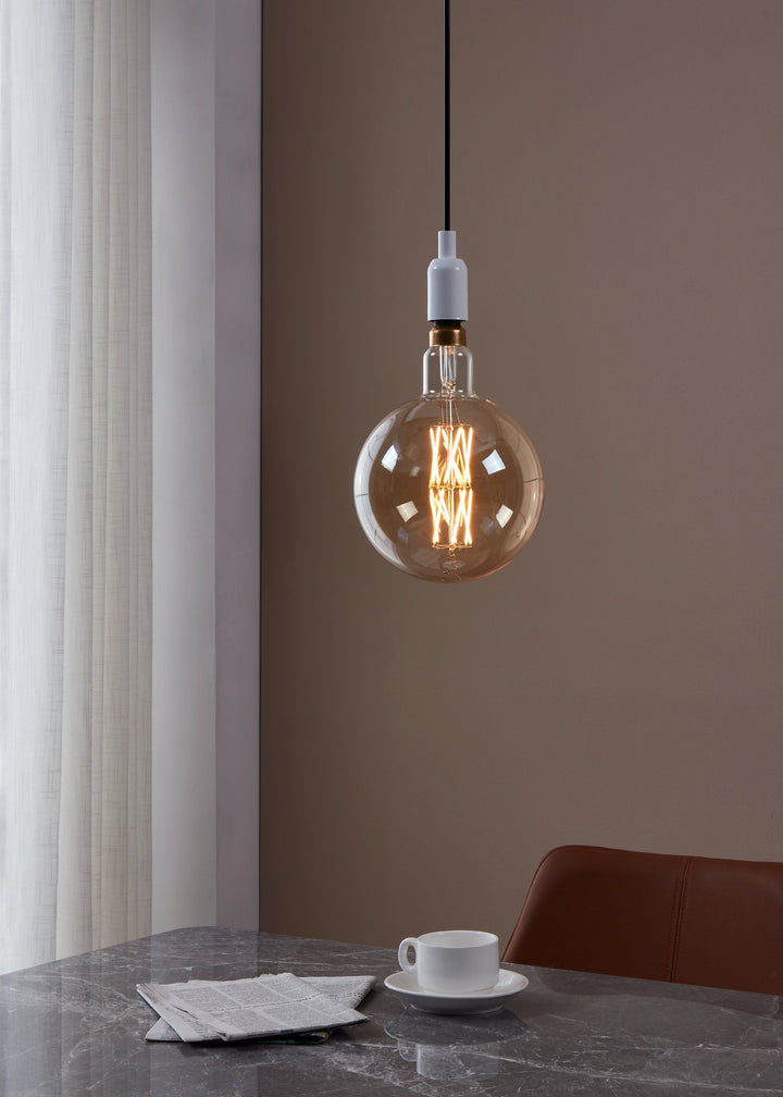 8W E27 LED G200 globe amber GLOBES