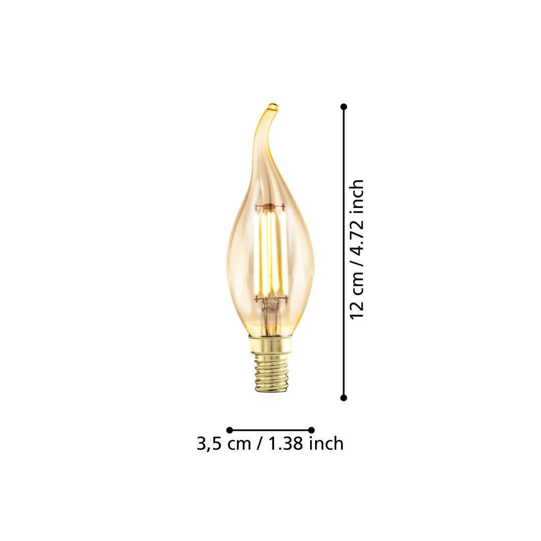 4W E14 LED filament candle golden age GLOBES
