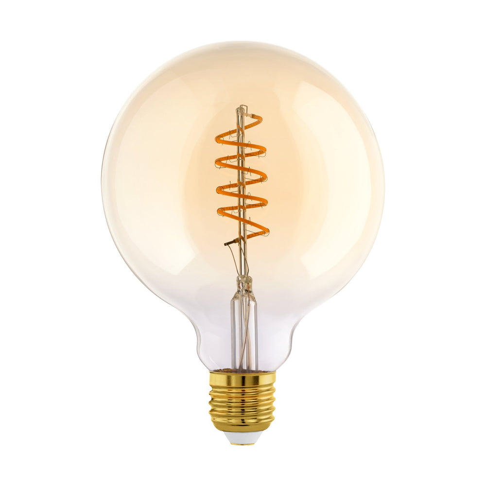 4W E27 LED G125 globe copper/black/amber Amber GLOBES