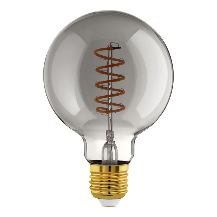 4W E27 LED G95 globe copper transparent Black Transparent GLOBES