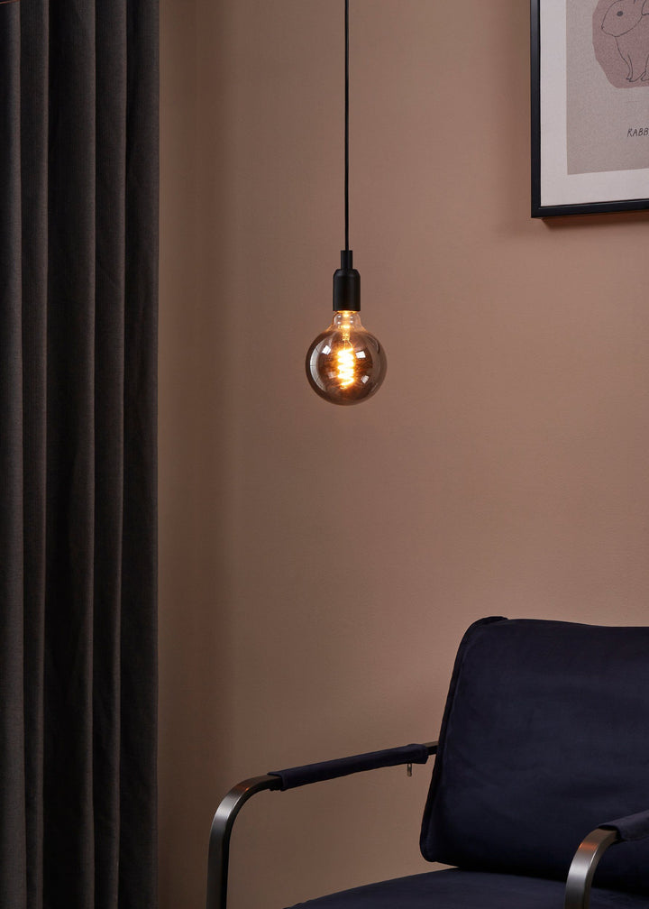 4W E27 LED G125 globe copper/black/amber GLOBES