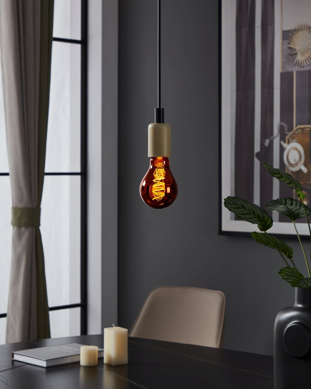 4W E27 LED A75 globe copper transparent GLOBES