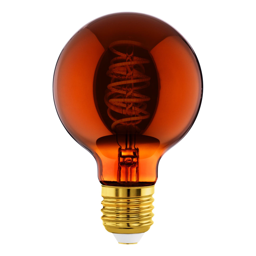 4W E27 LED G80 globe copper transparent Copper GLOBES
