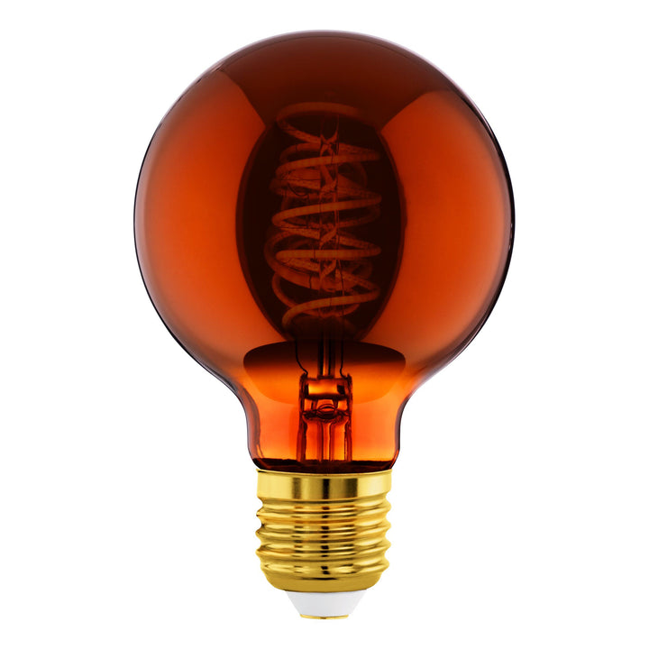 4W E27 LED G80 globe copper transparent Copper GLOBES