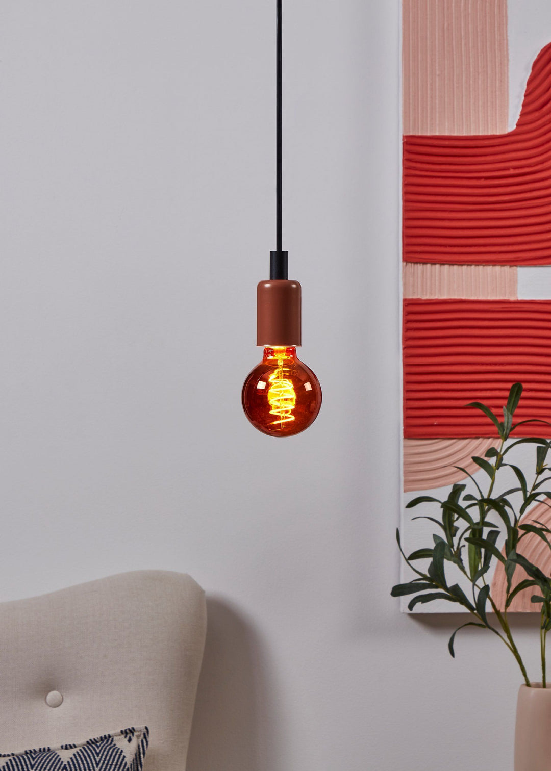 4W E27 LED G80 globe copper transparent GLOBES