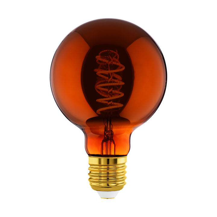 4W E27 LED G95 globe copper transparent Copper GLOBES