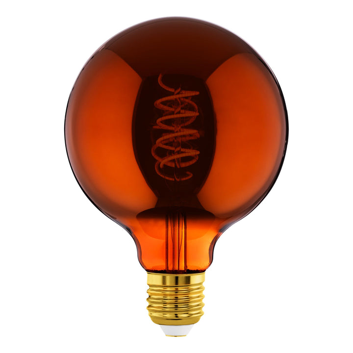 4W E27 LED G125 globe copper/black/amber Copper GLOBES