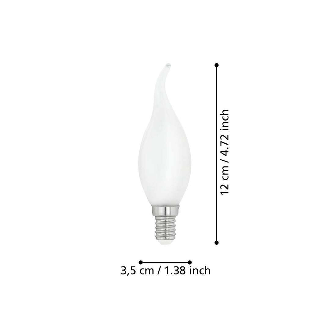 4W E14 LED filament candle warm white globe frosted/Clear GLOBES