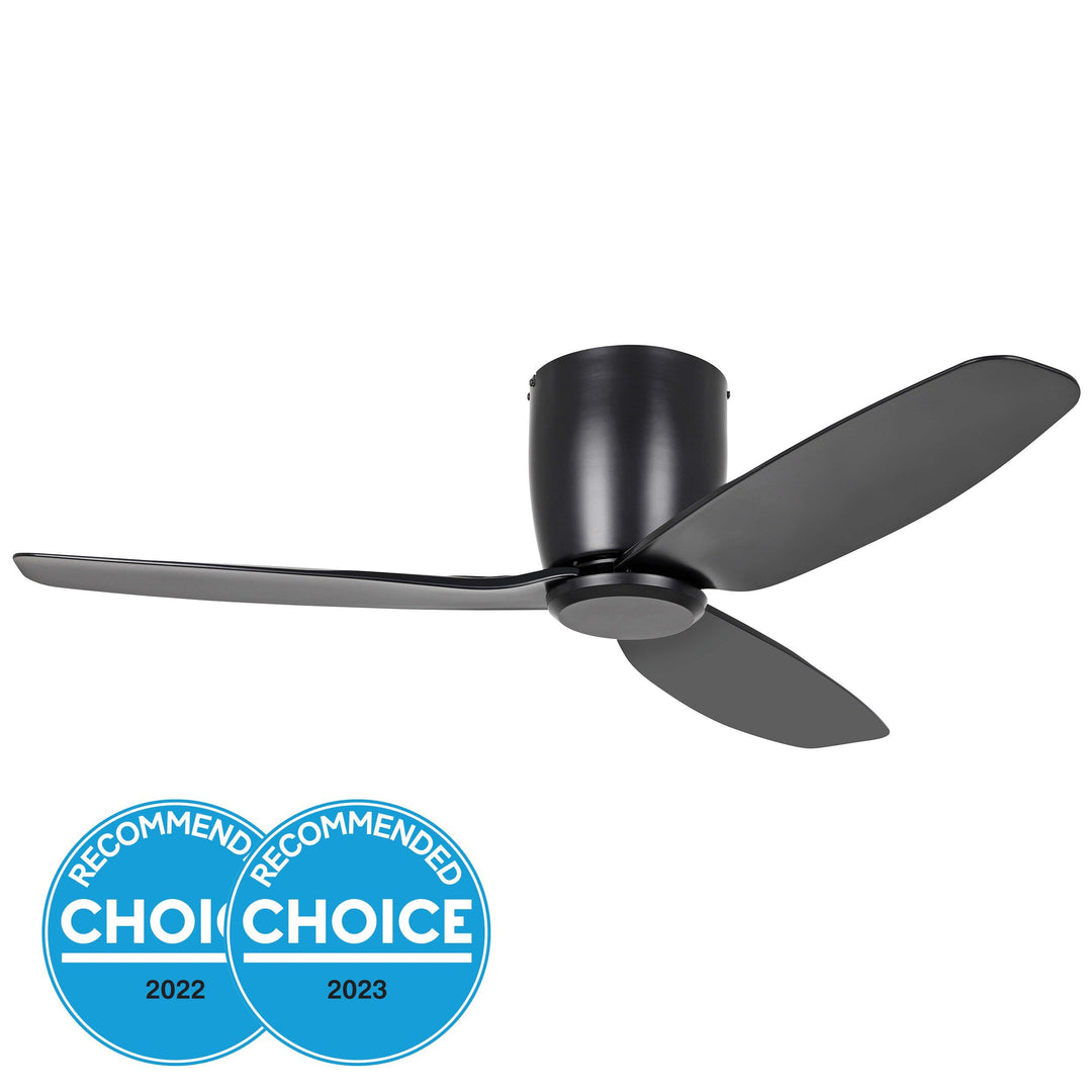 SEACLIFF 44 DC hugger ceiling fan-Matte Black Ceiling Fan