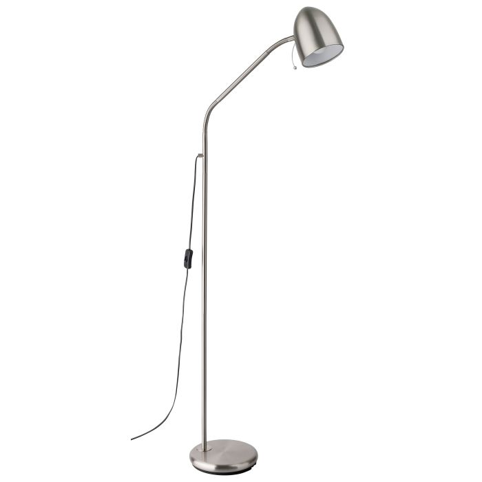 LARA Floor Lamp Satin Nickel Floor Lamp