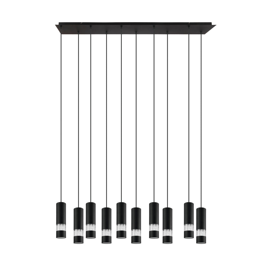 BERNABETA 10 lights Bar Pendant Black Pendant