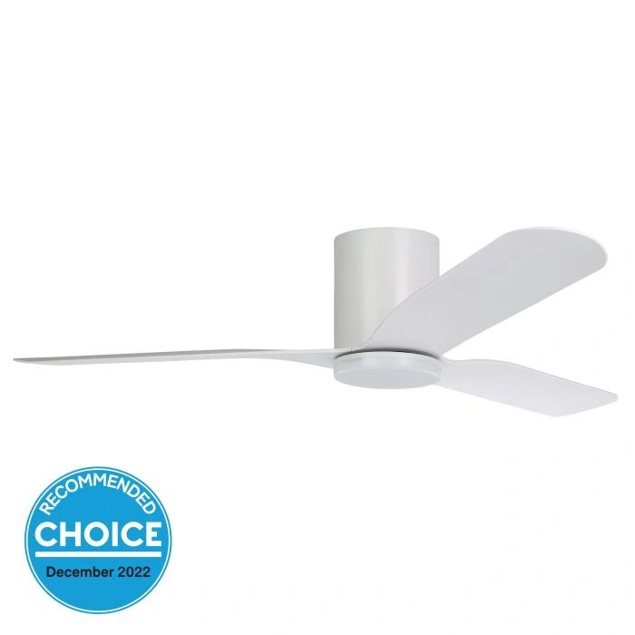 EGLO ILUKA 52 DC hugger ceiling fan with LED light MATTE WHITE Celling Fan