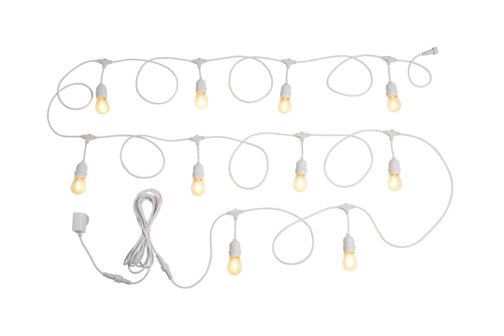 FESTOON 10 light LED kit white & warm white Hanging Festoon