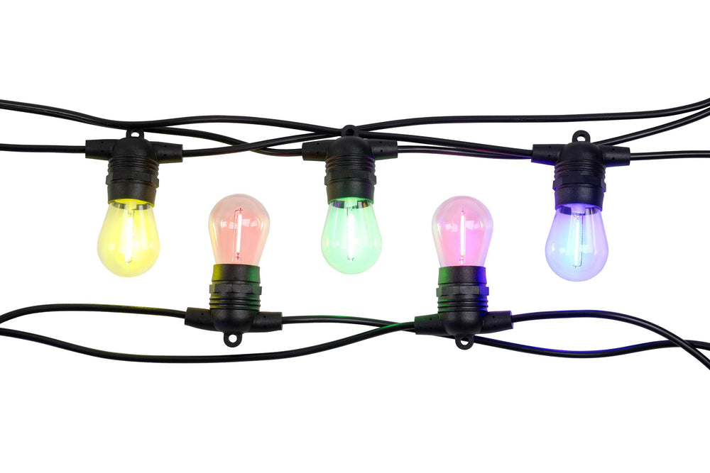 FESTOON 10 light LED kit multi colour-fixed Festoon