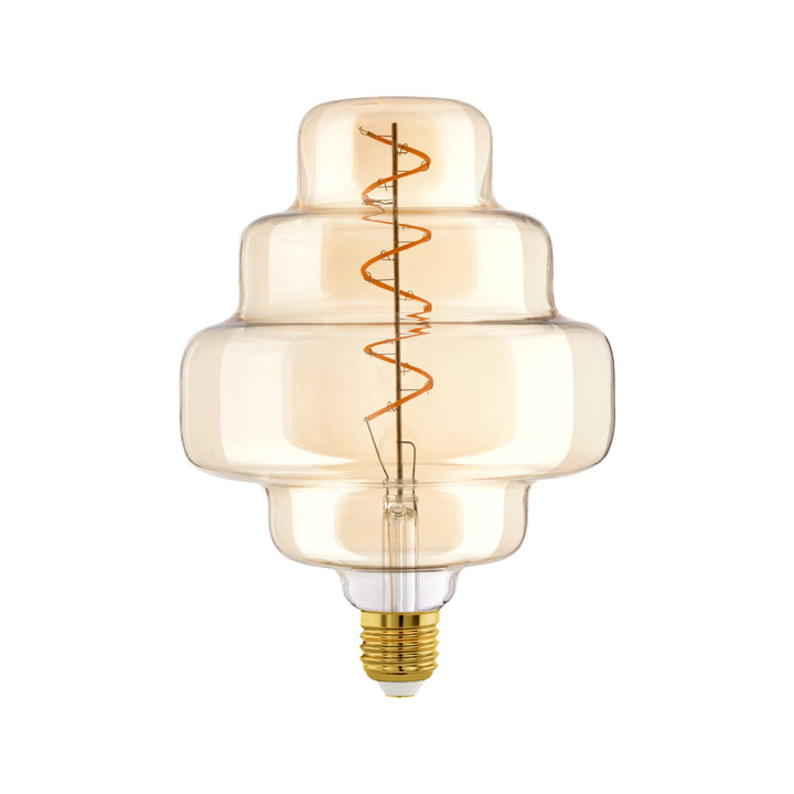 4W E27 LED OR150 globe black vapourised/Amber Amber GLOBES