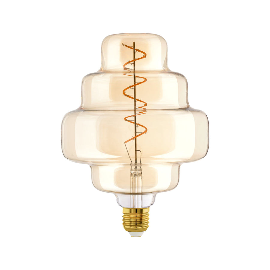 4W E27 LED OR150 globe black vapourised/Amber Amber GLOBES