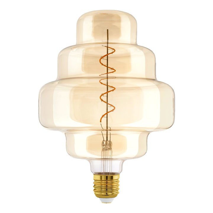 4W E27 LED OR200 globe black vapourised/amber Amber GLOBES