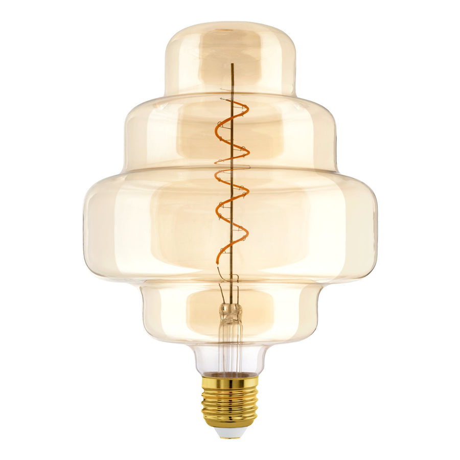 4W E27 LED OR200 globe black vapourised/amber Amber GLOBES