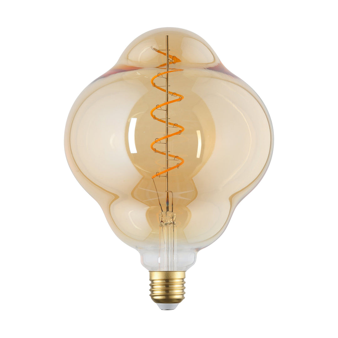 4W E27 LED CL150 globe amber/black vapourised small GLOBES
