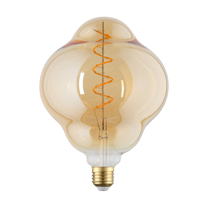4W E27 LED CL150 globe amber/black vapourised small GLOBES