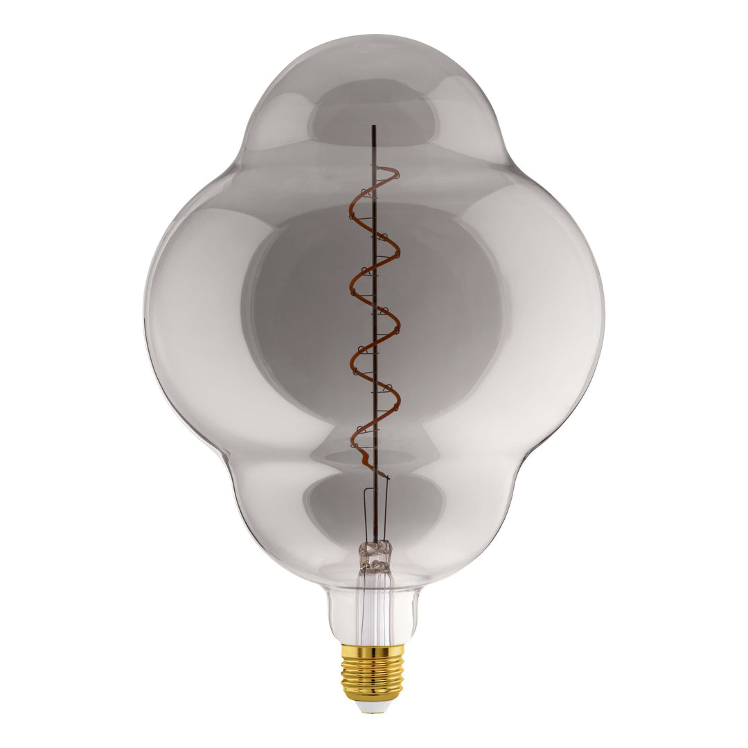 4W E27 LED CL200 globe amber/Black Vapourised Large GLOBES